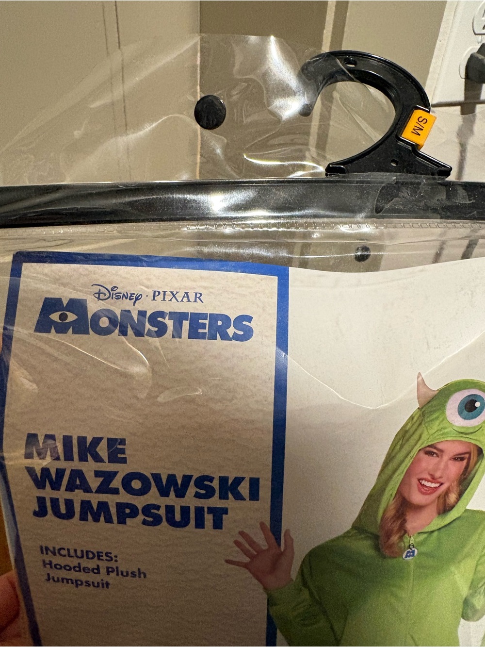 Monsters Inc. Mike Wazowski Green Hooded Jumpsuit Costume - Picture 3 of 3